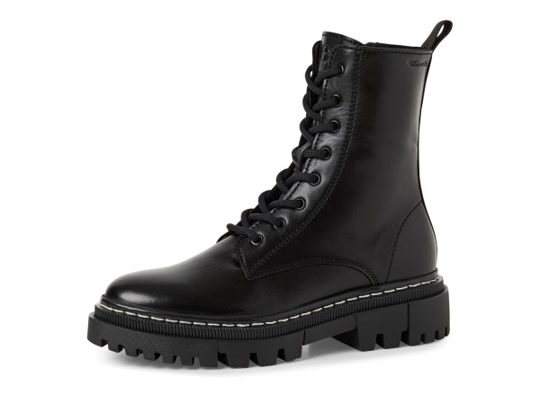 Tamaris Damen Schnürstiefelette schwarz