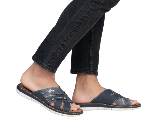 Rieker Herren Pantolette denim/jeans