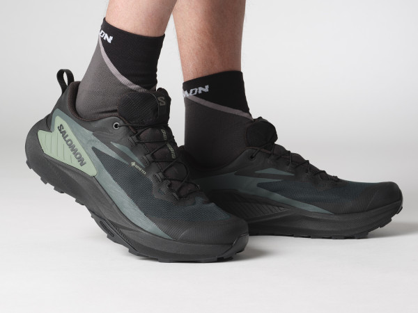 Salomon Herren Trail Runningschuh Genesis black/agave