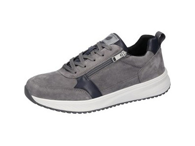 Waldläufer Herren Sneaker MATTI carbon/blau
