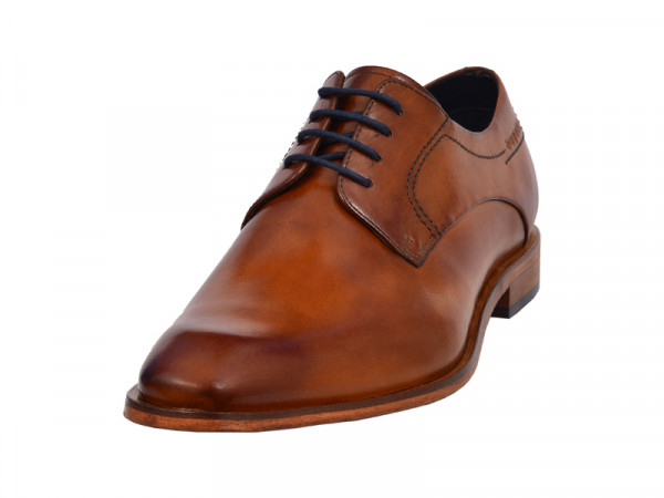 Bugatti Shoes Herren Schnürschuh Milko cognac/ledersohle