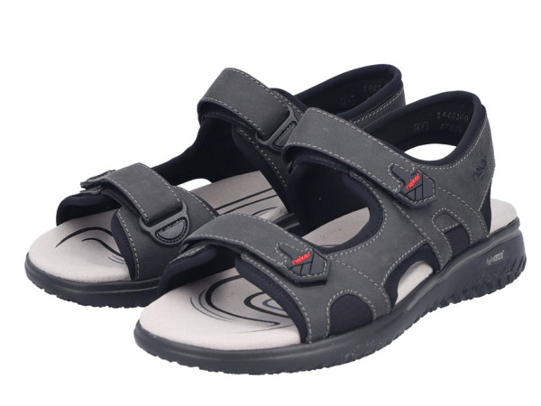 Rieker Herren Sandale schwarz