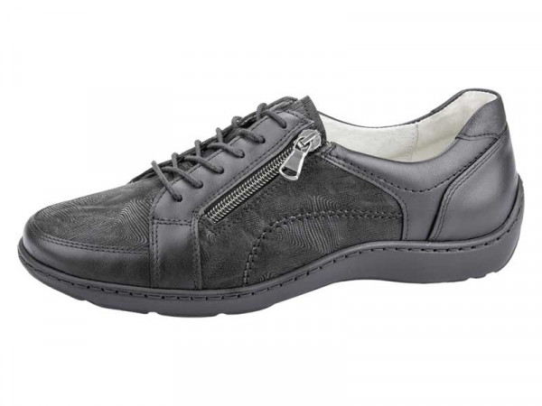 Waldläufer Damen Schnürschuh Henni schwarz
