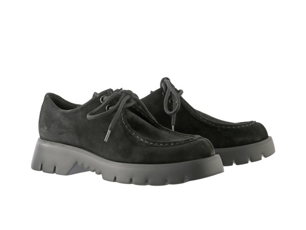Högl Damen Schnürschuh black/Velours