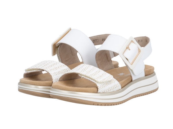 Remonte Damen Sandale weiss-gold
