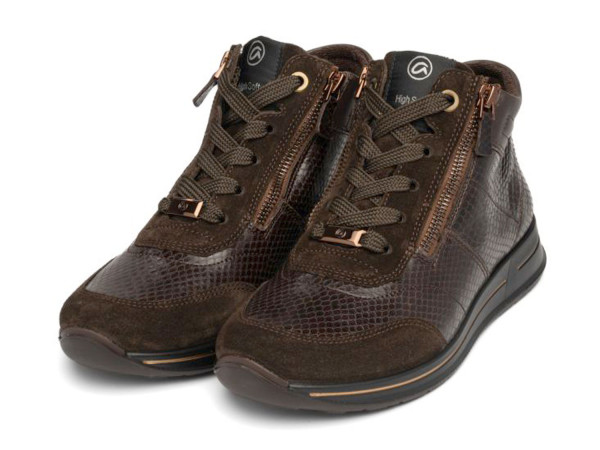 Ara Damen Sneaker High Osaka moro/patent