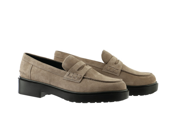 Högl Damen Loafer taupe/velours