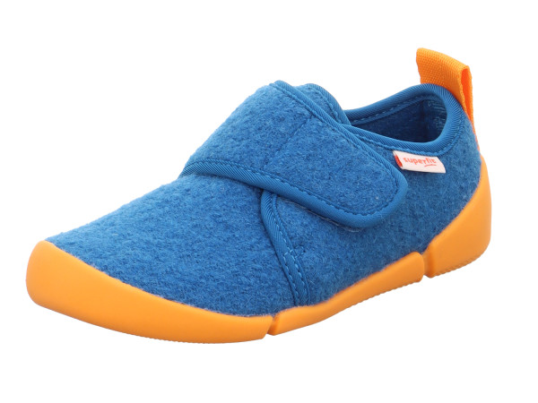 Superfit Buben Hausschuh VENTI blau/orange