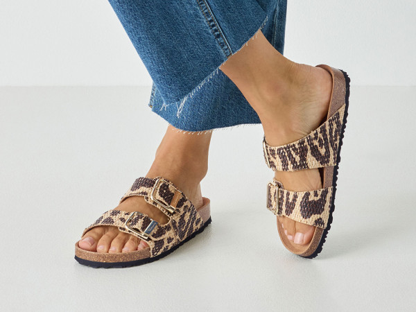 Tamaris Damen Pantolette nature combi