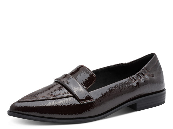 Marco Tozzi Damen Leafer Patent/mocca