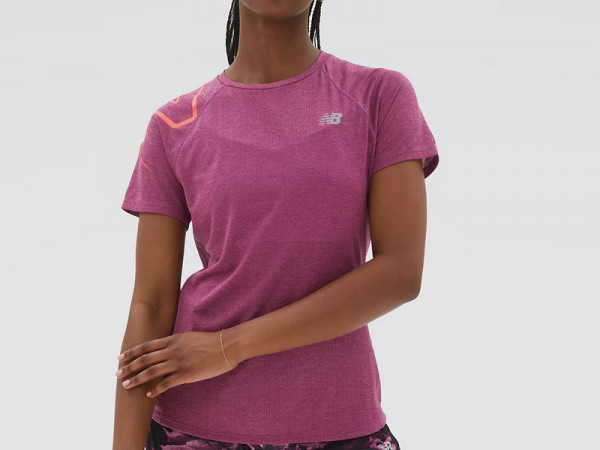 New Balance Damen Shirt Impact Run viola