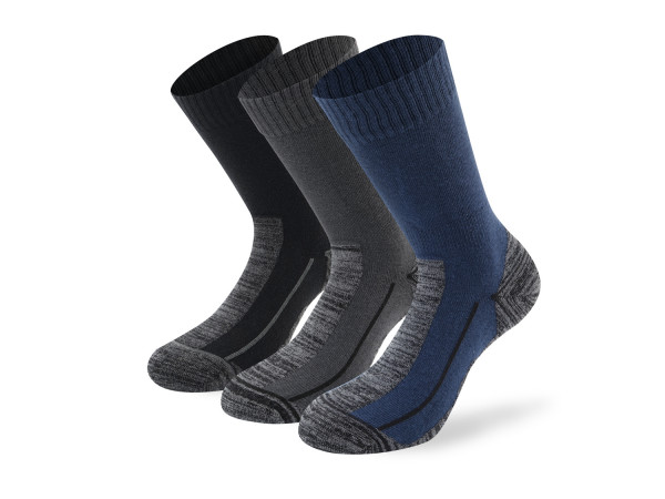 Lenz Multisport Socke 3erPack blau/grau