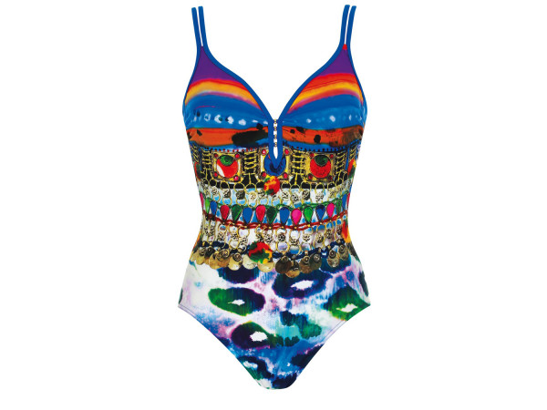 Sunflair Damen Badeanzug nachblau/multicolor B-Cup