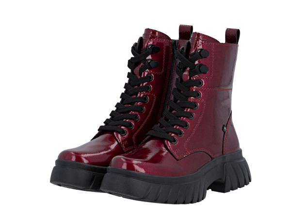 Rieker Damen Schnürstiefelette cherry/red