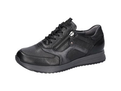 Waldläufer Damen Sneaker VICKY schwarz/Hirschleder