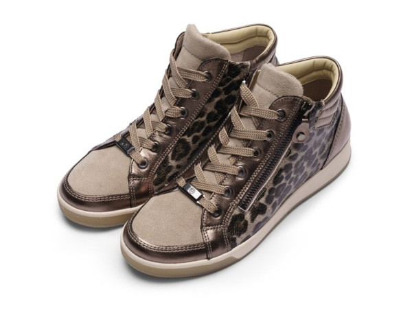 Ara Damen Hip-Soft Sneaker crunch-met,shiny-leo