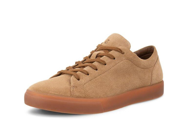 Ecco Herren Sneaker aus Veloursleder Soft10 M camel