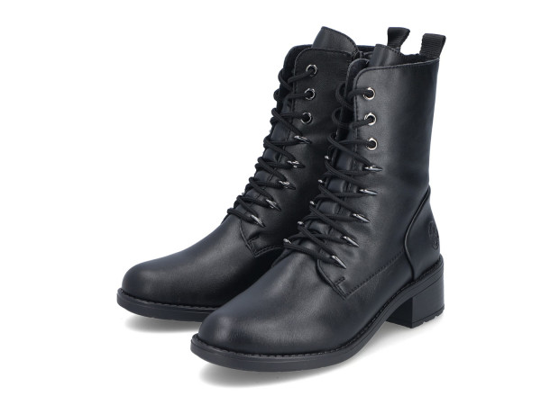 RiekerDamen Schnürstieflette schwarz