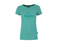 Pally Hi Damen Merino Shirt Classic Peak Logo grün Pally Hi Damen Merino Shirt Classic Peak Logo grün