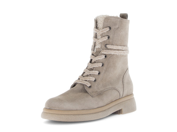 Gabor fashion Damen Schlupfstiefel kiesel/panne gefüttert