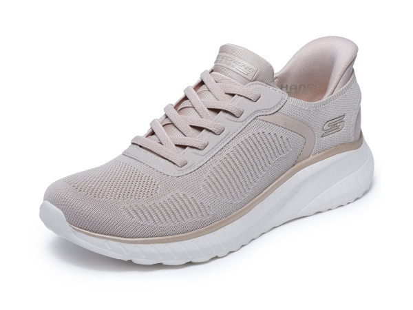 Skechers Damen Sneaker Bobs Squad Chaos Current beige