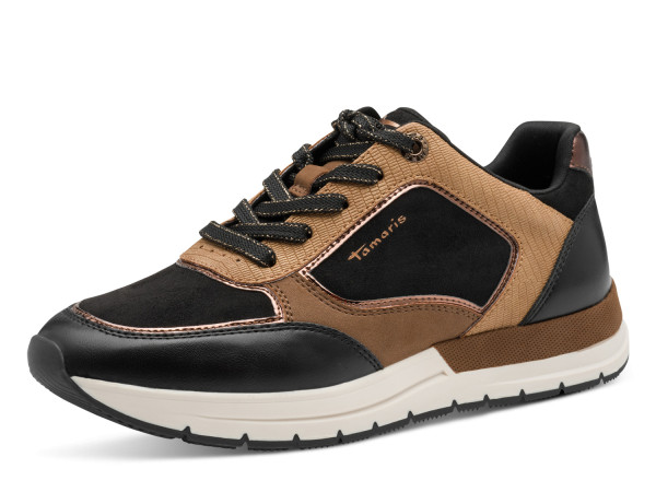 Tamaris Damen Sneaker schwarz/combi