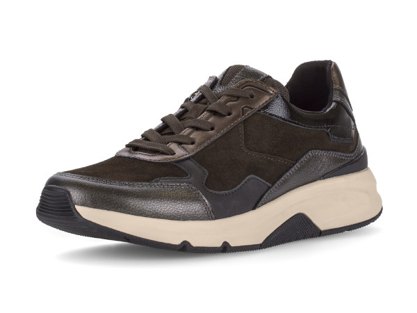 Gabor Damen Schnürschuh mocca/kupfer RV Rollingsoft