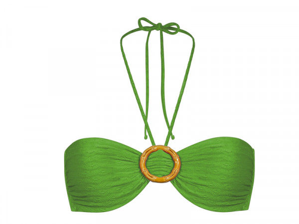 Watercult Damen Bikini Top grün B-Cup Serie Bamboo Solids