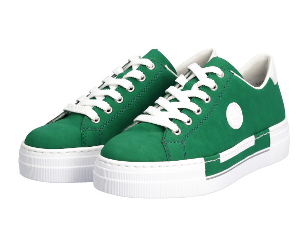 Rieker Damen Sneaker smaragd/white
