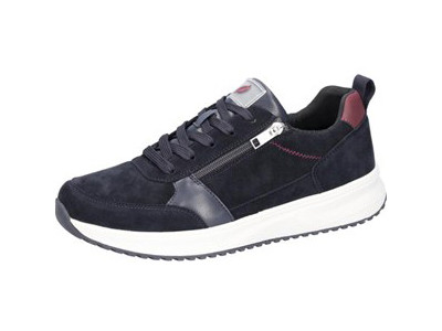 Waldläufer Herren Sneaker MATTI notte/bordo