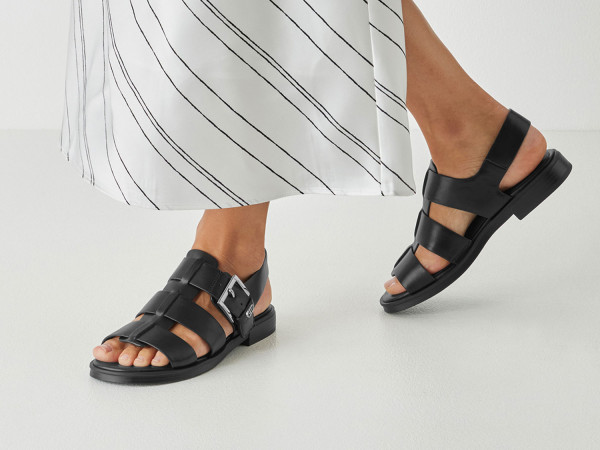 Tamaris Damen Sandale black/Nieten