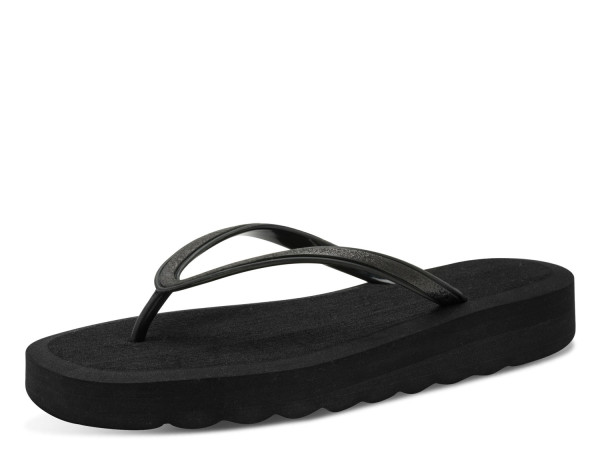 Tamaris Damen Zehentrenner Pantolette black