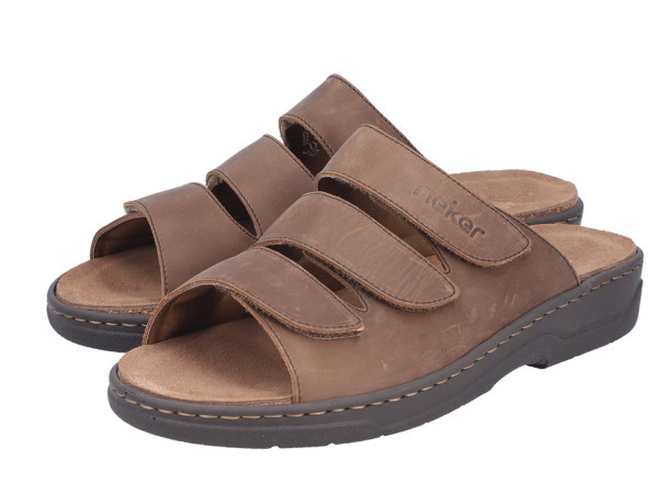 Rieker Herren Pantolette tabak